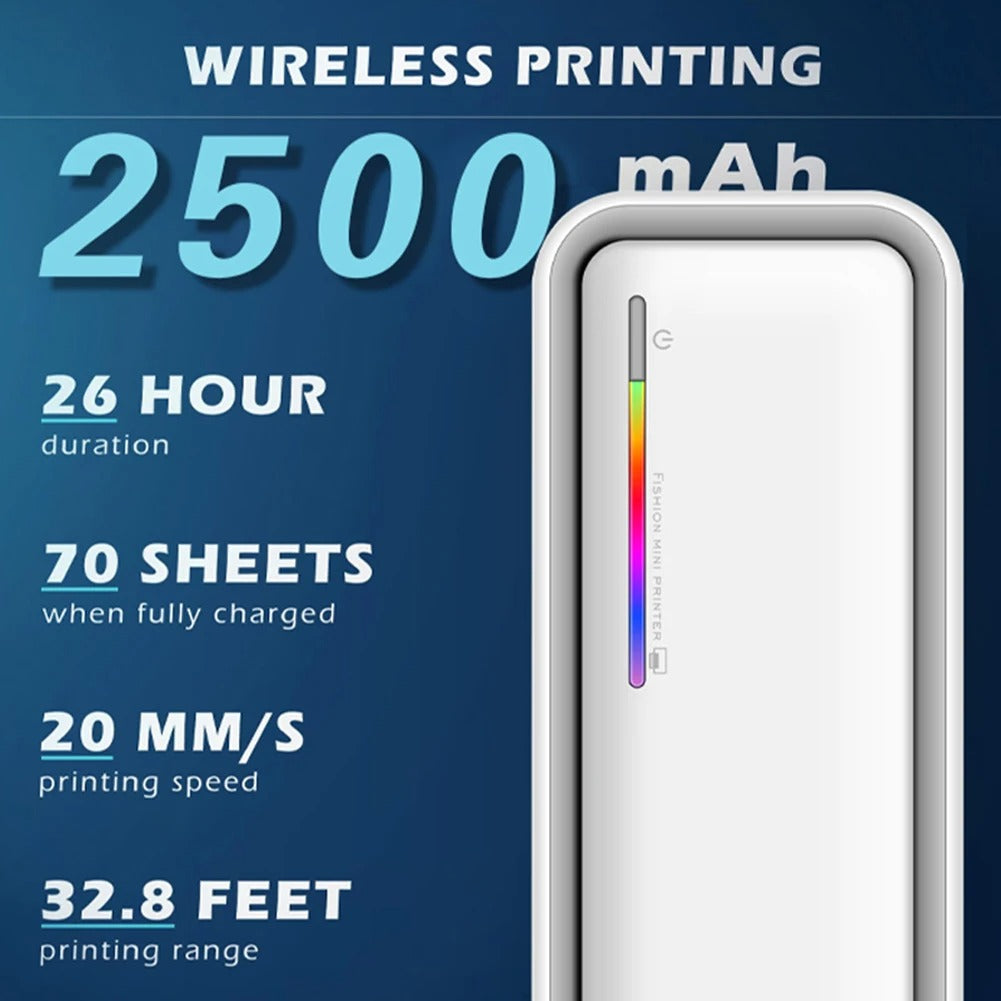 Truman | Wireless Inkless Portable A4 Thermal Printer