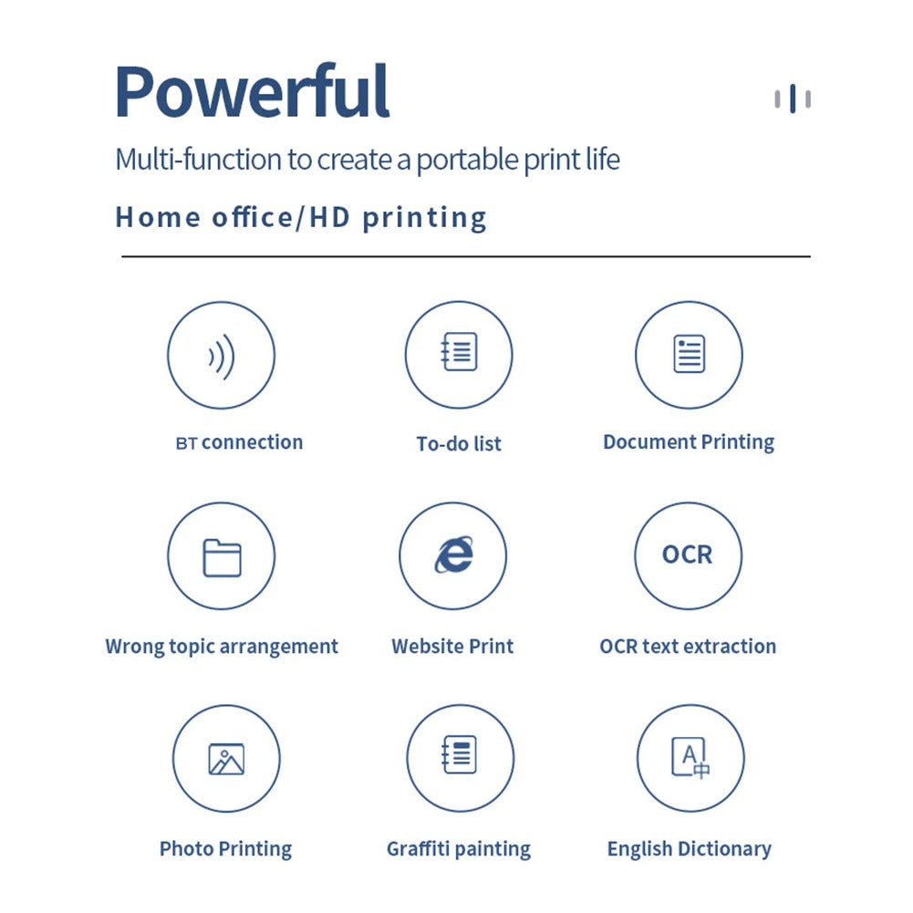 Truman | Wireless Inkless Portable A4 Thermal Printer