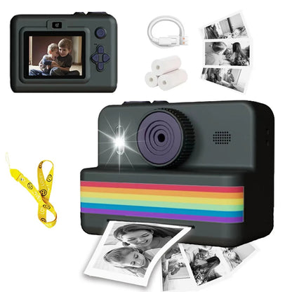 Kids Instant Print Digital Camera (Stripe Design)