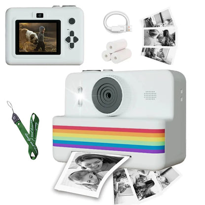 Kids Instant Print Digital Camera (Stripe Design)