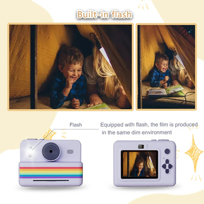 Kids Instant Print Digital Camera (Stripe Design)