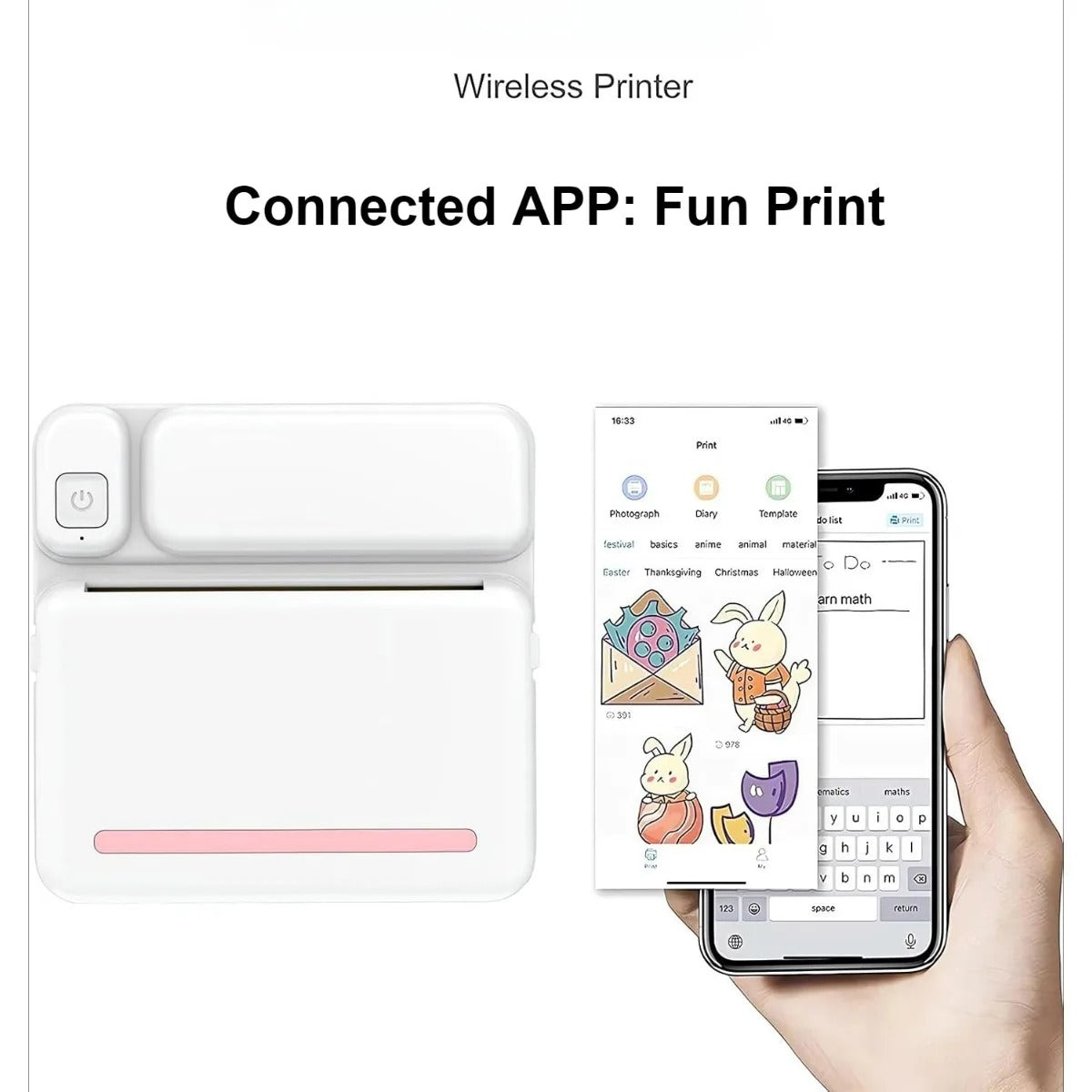 Multifunctional Mini Printer – Compact, Colourful, and Convenient