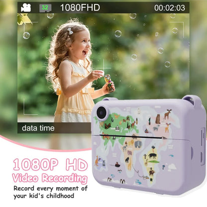 Kids Instant Print Digital Camera (Animal Design)