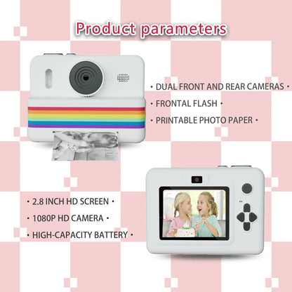 Kids Instant Print Digital Camera (Stripe Design)