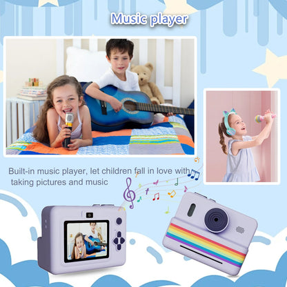 Kids Instant Print Digital Camera (Stripe Design)