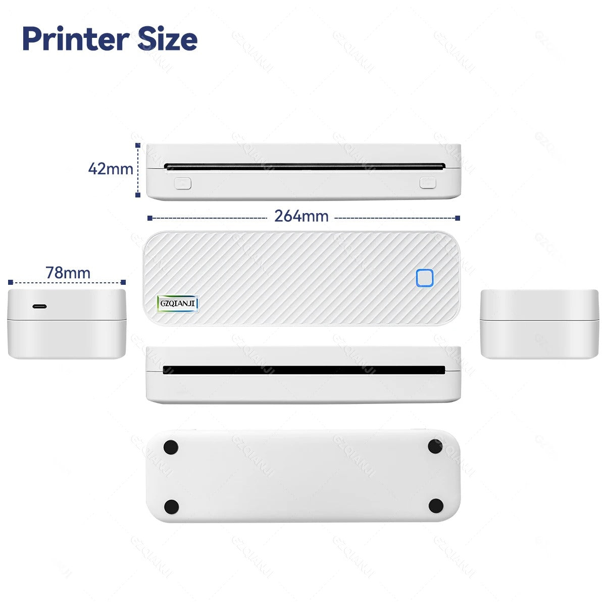 Trudy | Wireless Inkless Portable A4 Thermal Printer with Case