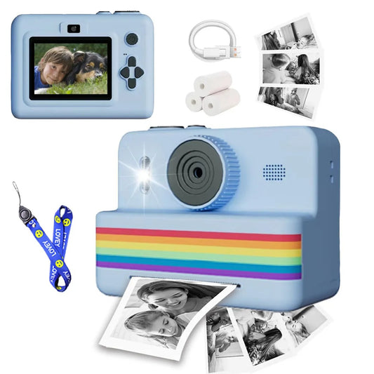 Kids Instant Print Digital Camera (Stripe Design)