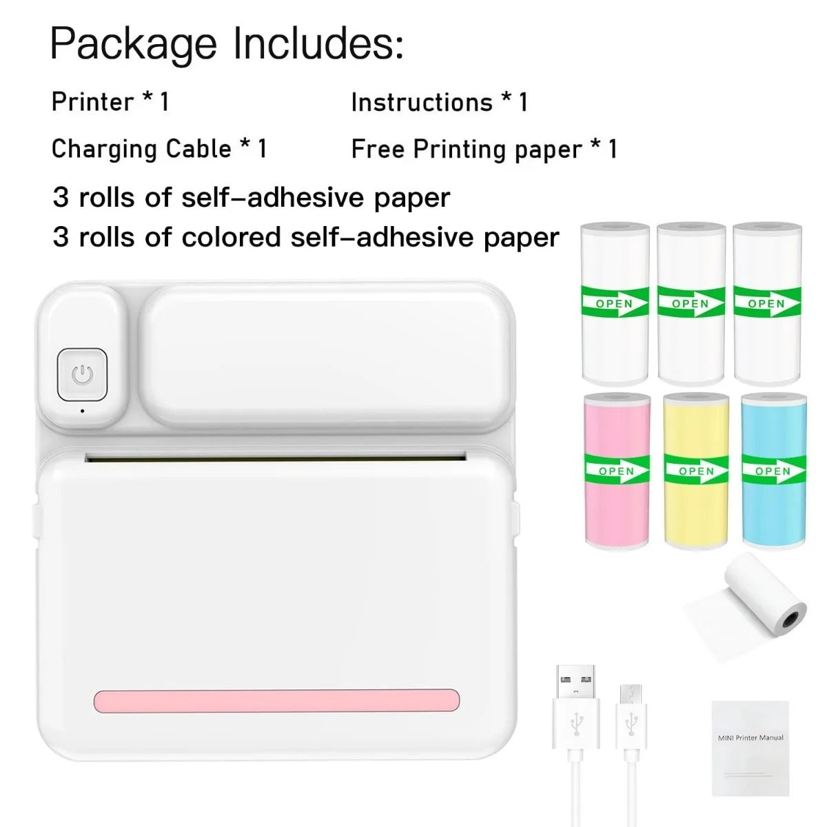 Multifunctional Mini Printer – Compact, Colourful, and Convenient